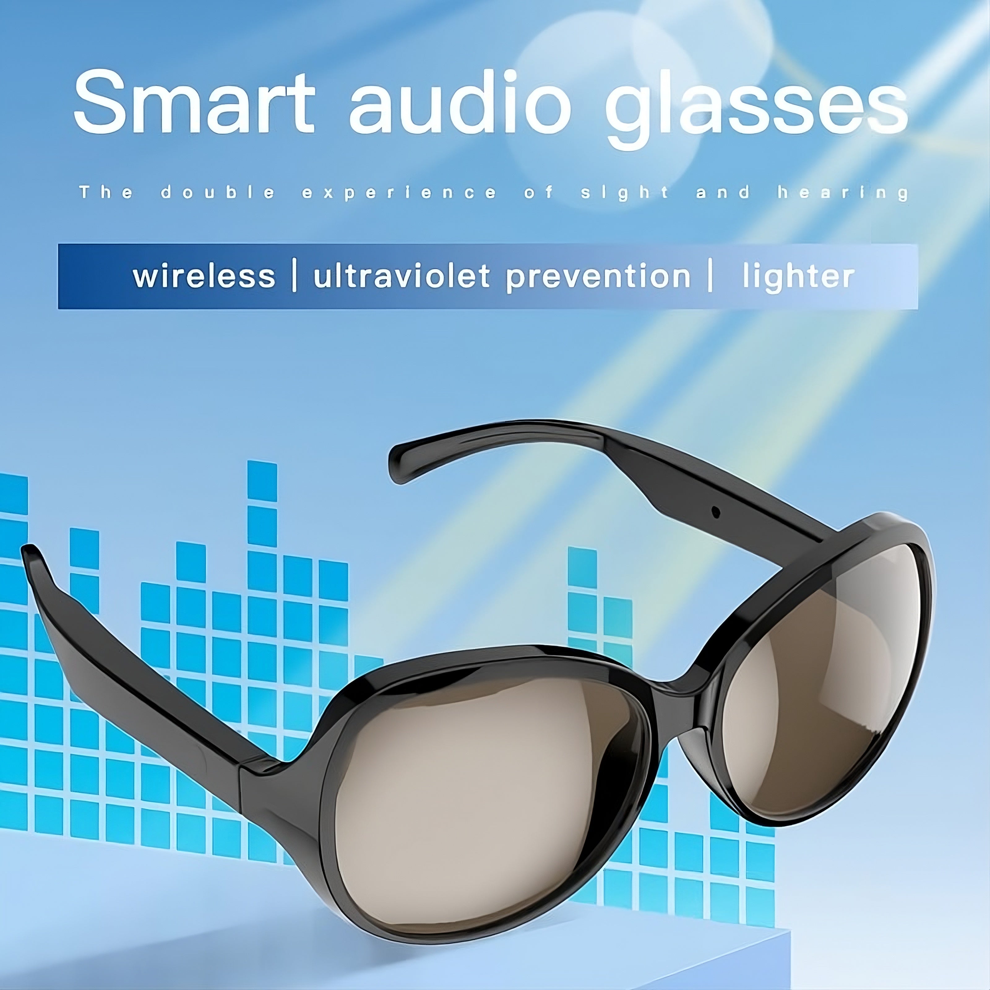 Smart Bluetooth Sun Glasses, Hands-Free Calls & Audio